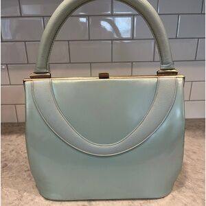 Vintage Handbag Mint Robbins Egg Blue IIA of California 1960's Mod GoGo